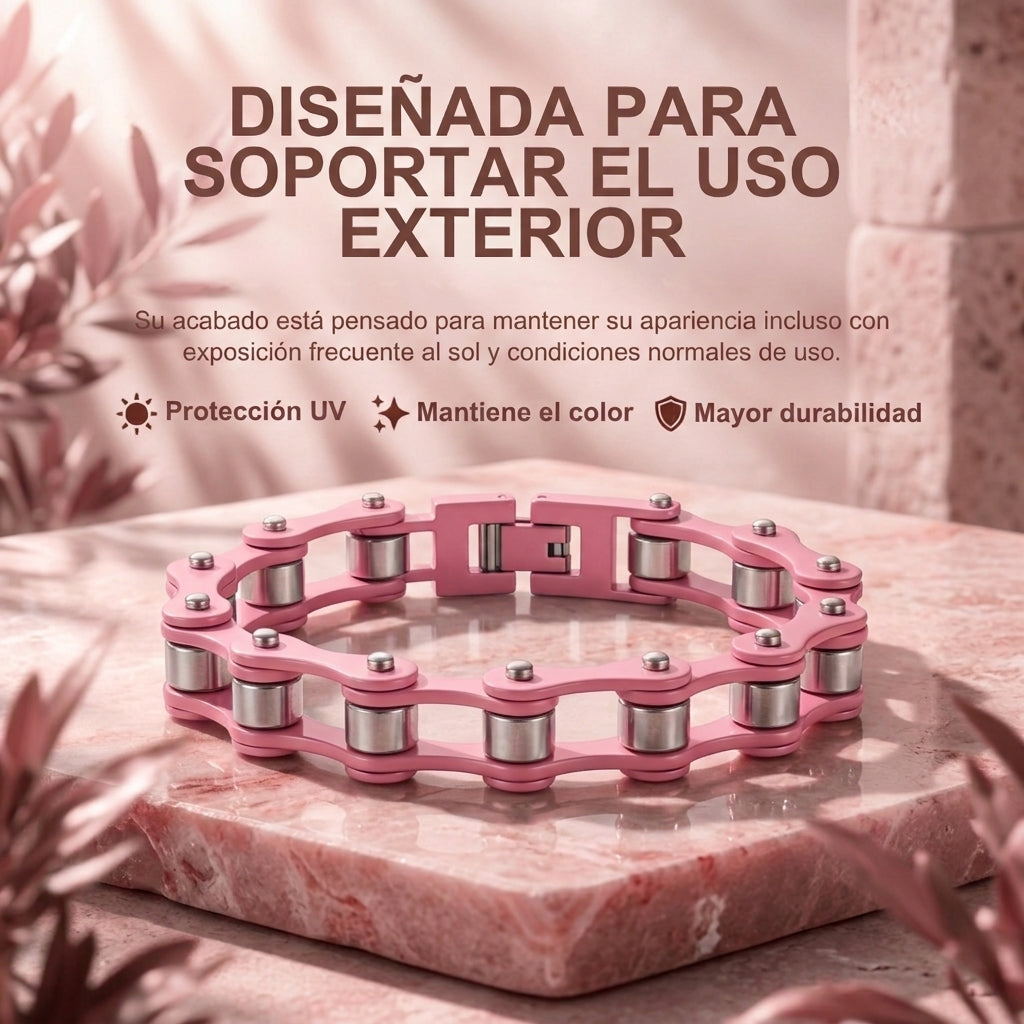 Pulsera Biker para Mujer Tipo Cadena⛓️