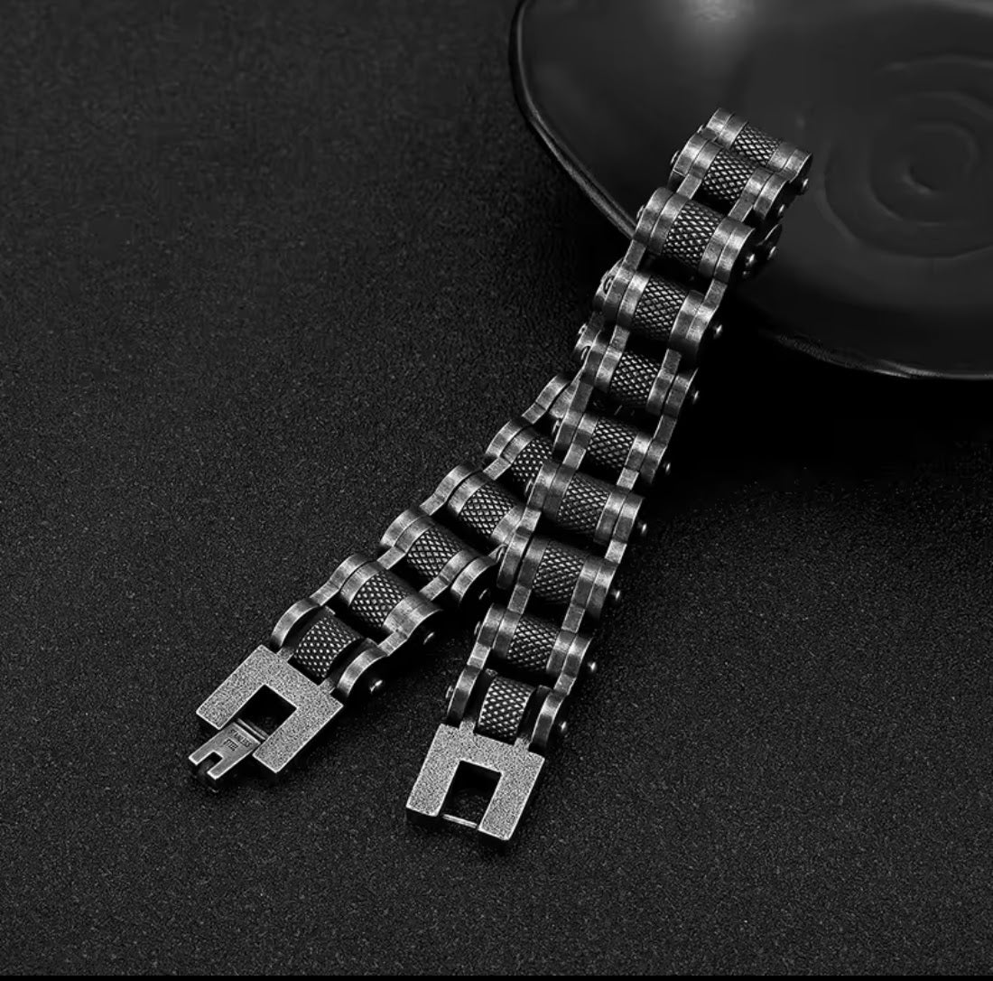 Pulsera Biker Rebel Steel Robusta ⚙️