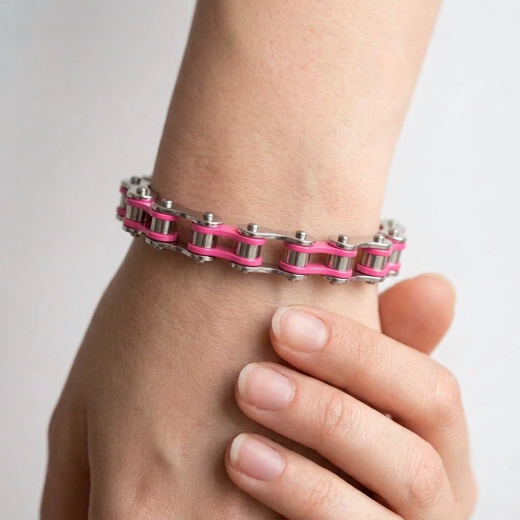 Pulsera Biker para Mujer Tipo Cadena⛓️